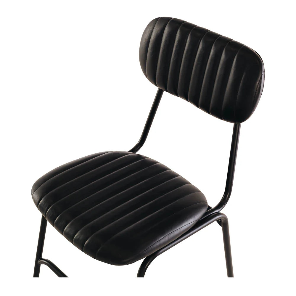Datsun Vintage Black PU Dining Chair