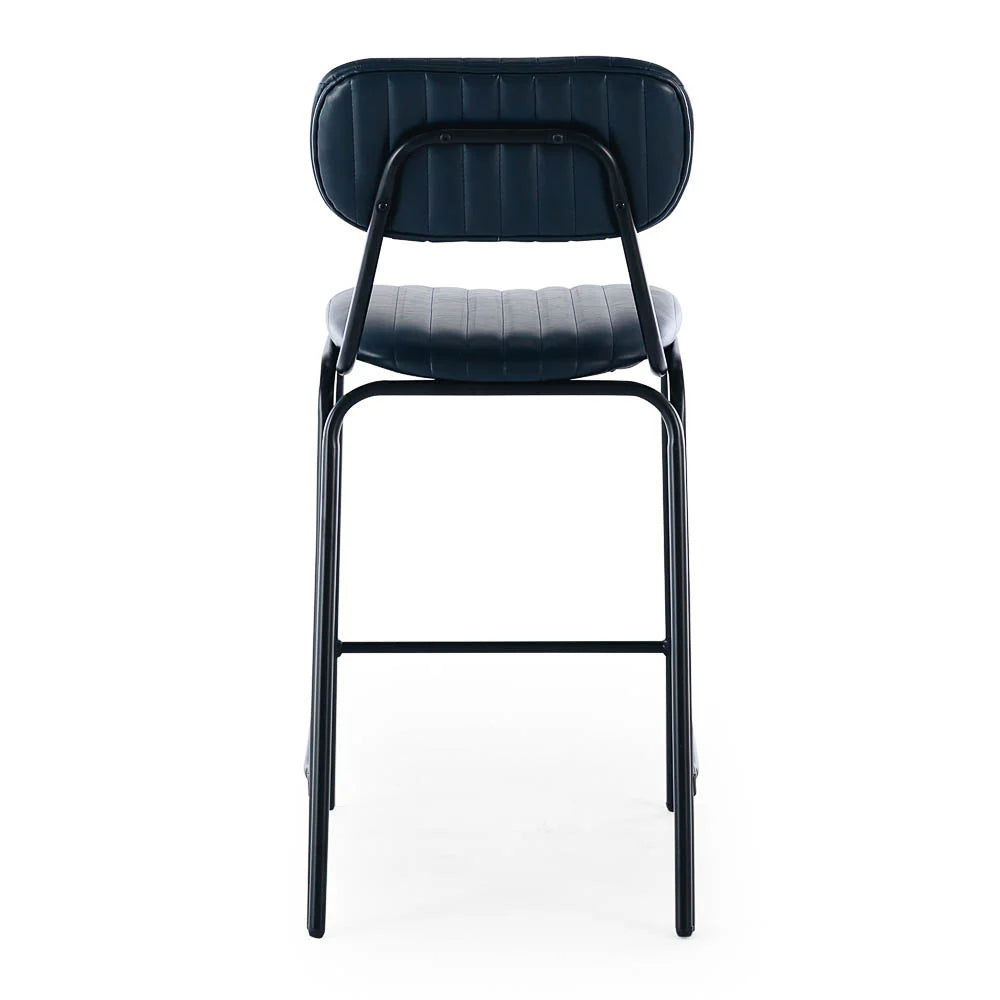 SAL Datsun Vintage Blue PU Bar Stool