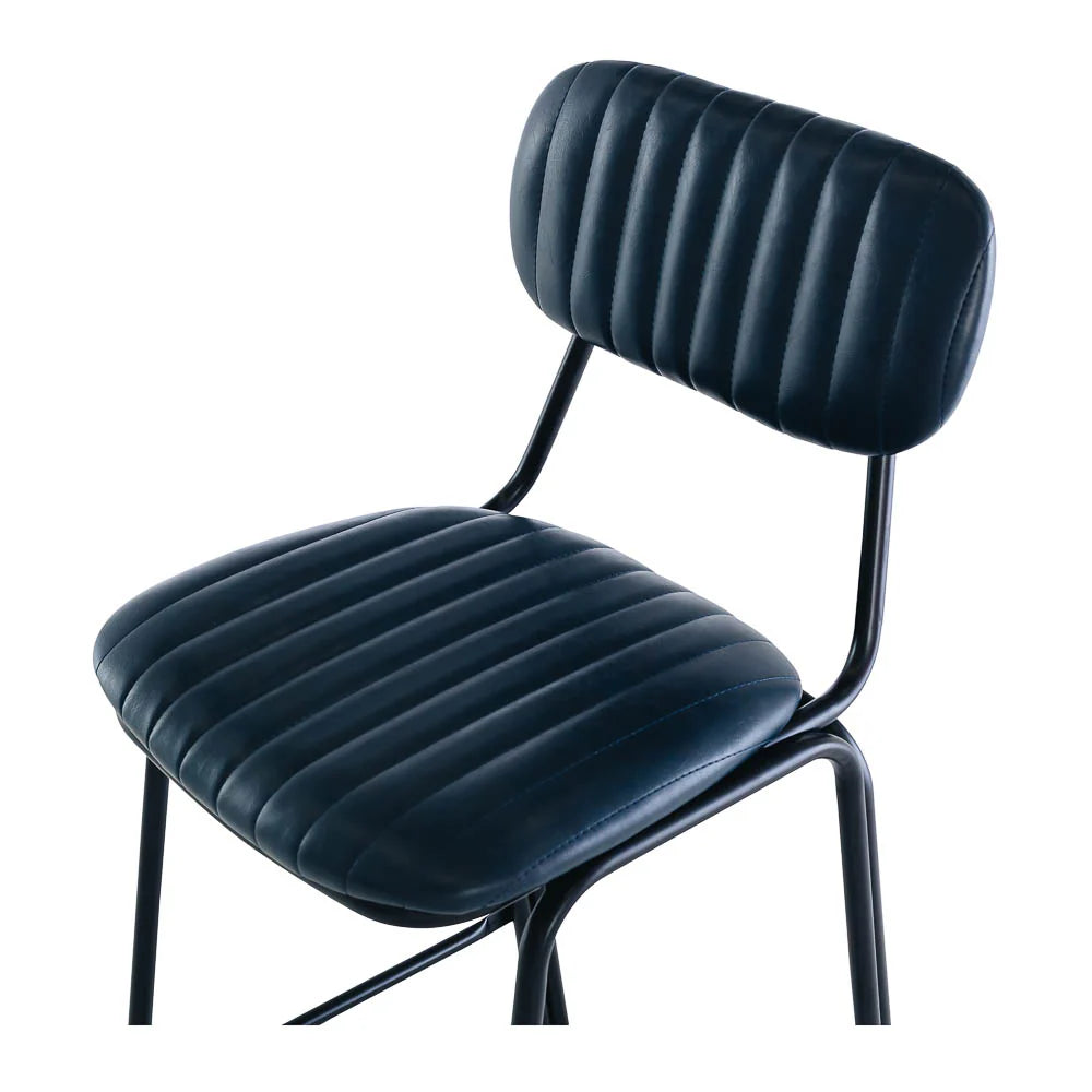 SAL Datsun Vintage Blue PU Bar Stool