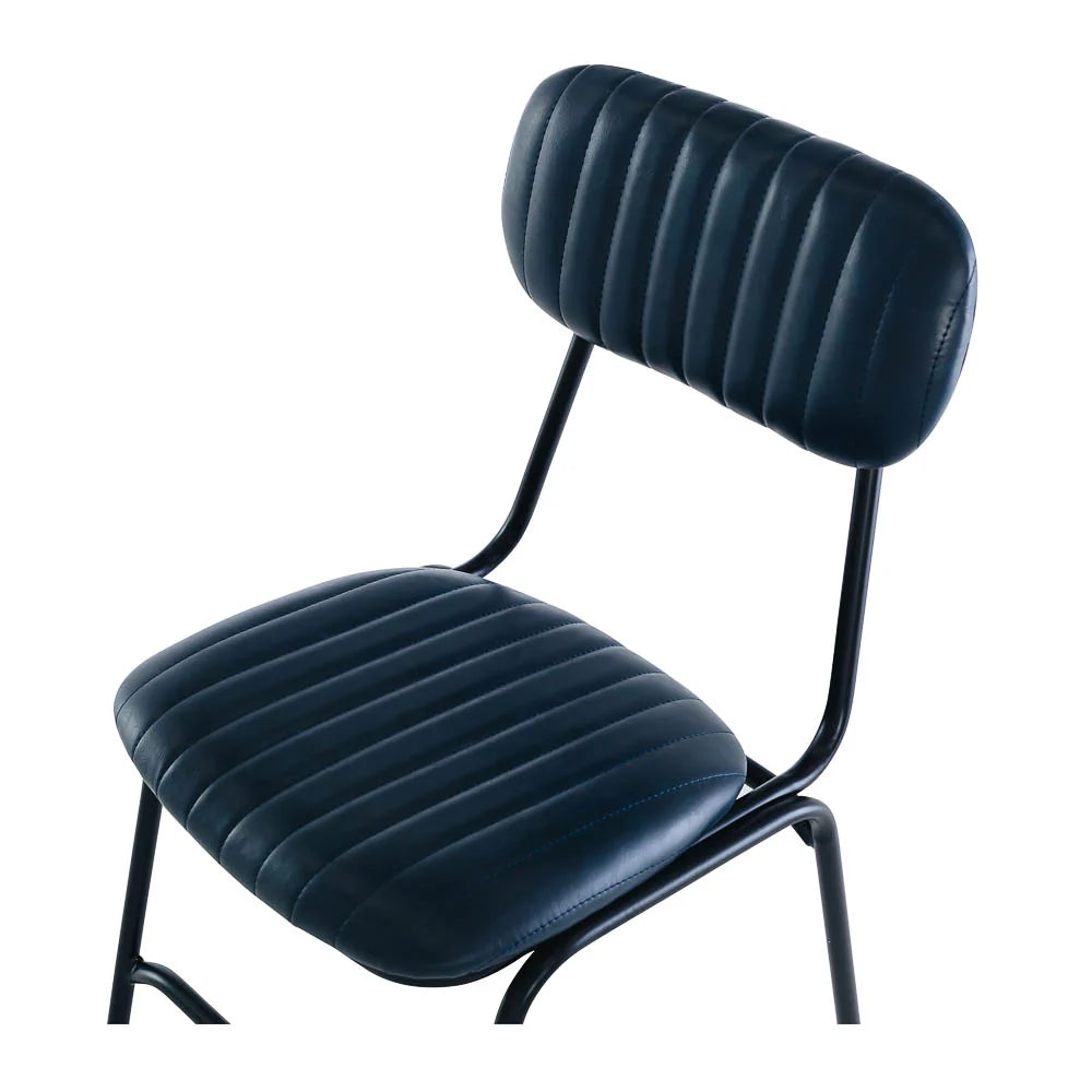 Datsun Vintage Blue PU Dining Chair