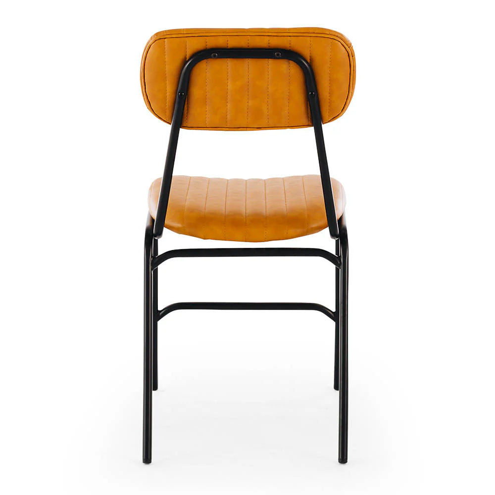 SAL Datsun Vintage Camel PU Dining Chair