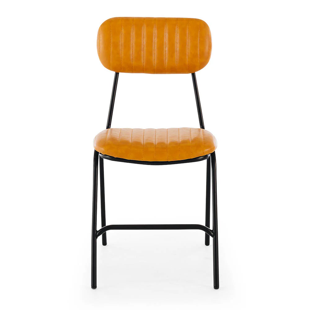 SAL Datsun Vintage Camel PU Dining Chair
