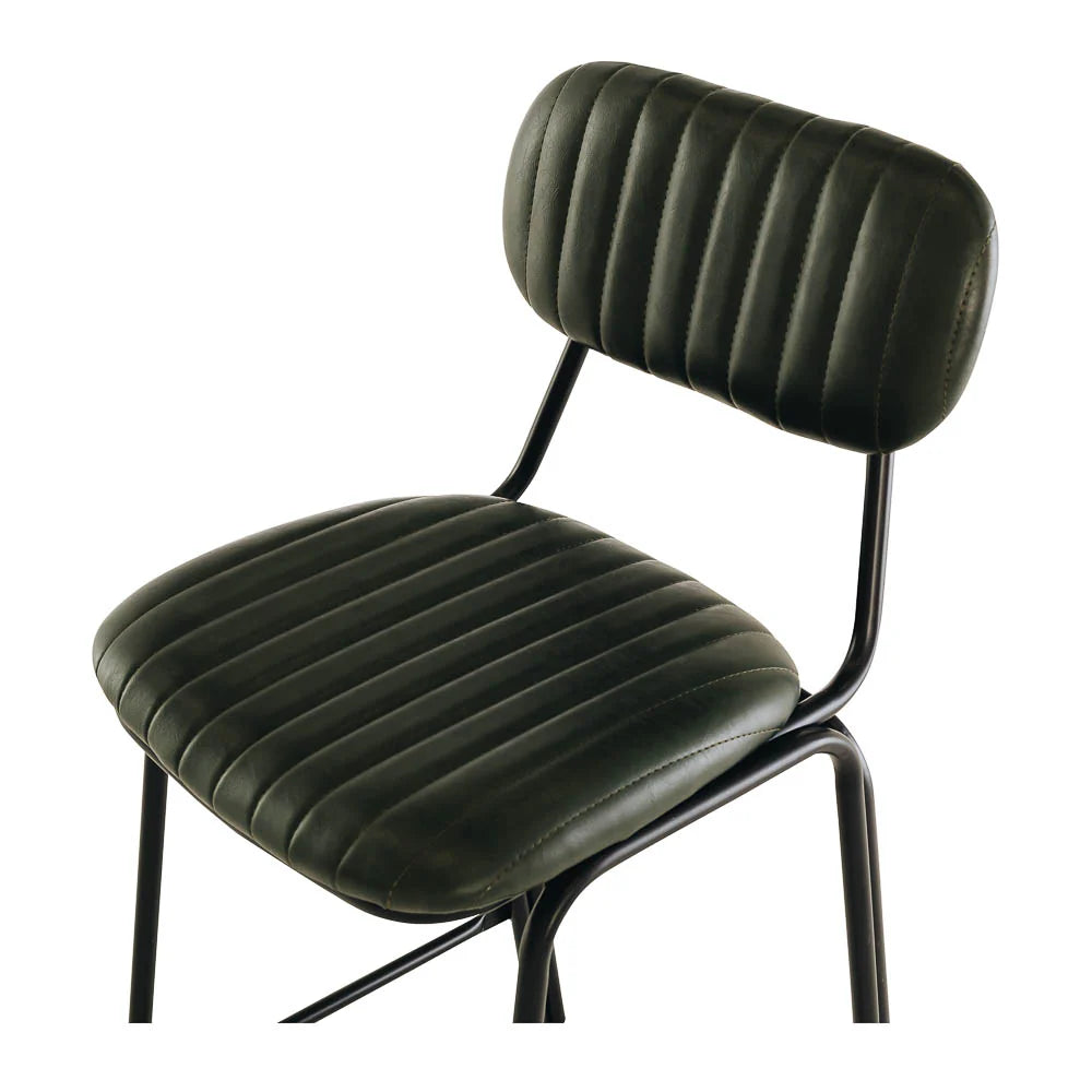 SAL Datsun Vintage Green PU Bar Stool