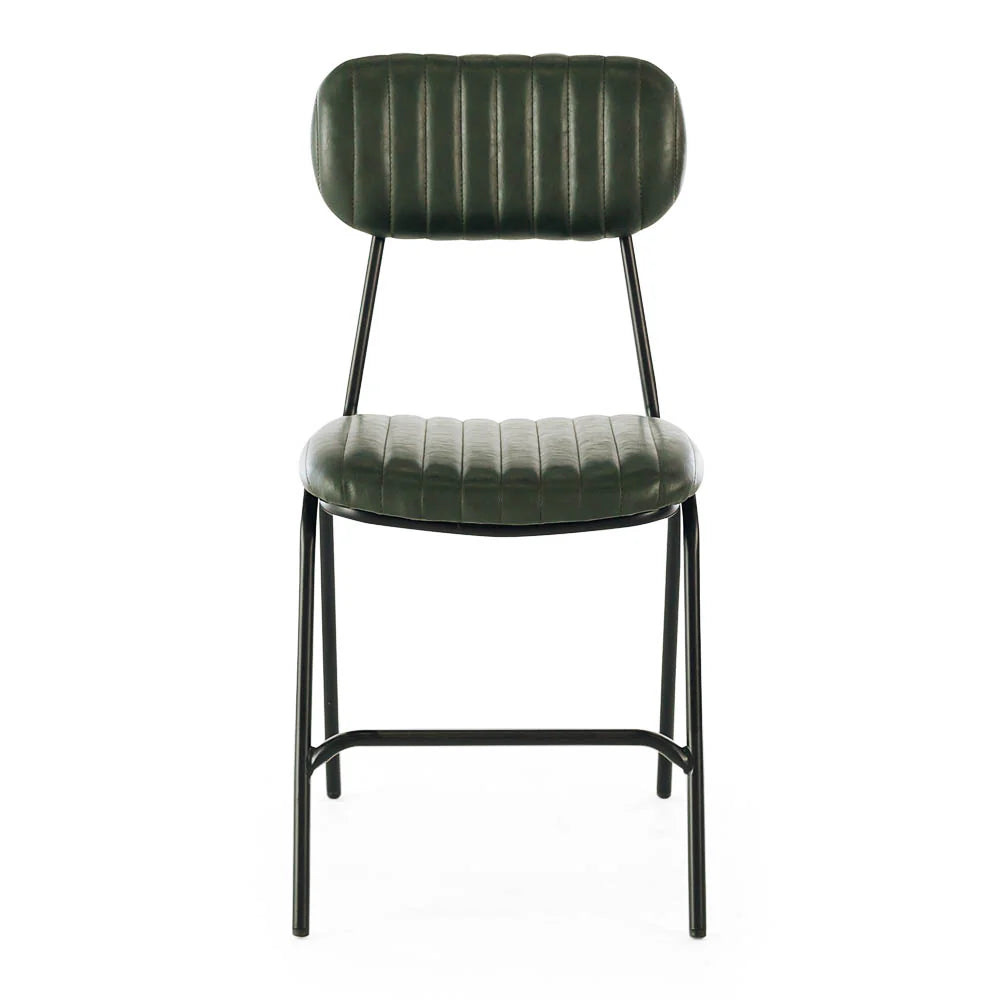 Datsun Vintage Green PU Dining Chair