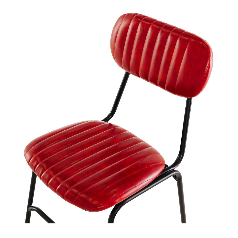 Datsun Vintage Red PU Dining Chair