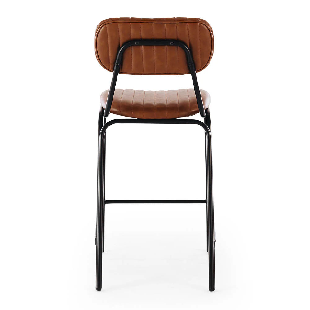 Datsun Vintage Tan PU Bar Stool
