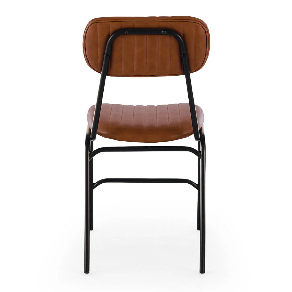 SAL Datsun Vintage Tan PU Dining Chair