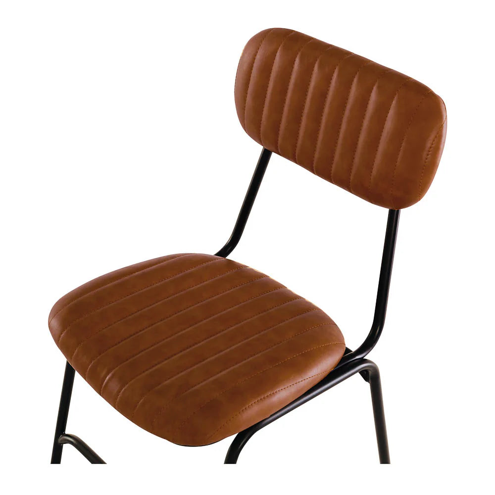 SAL Datsun Vintage Tan PU Dining Chair