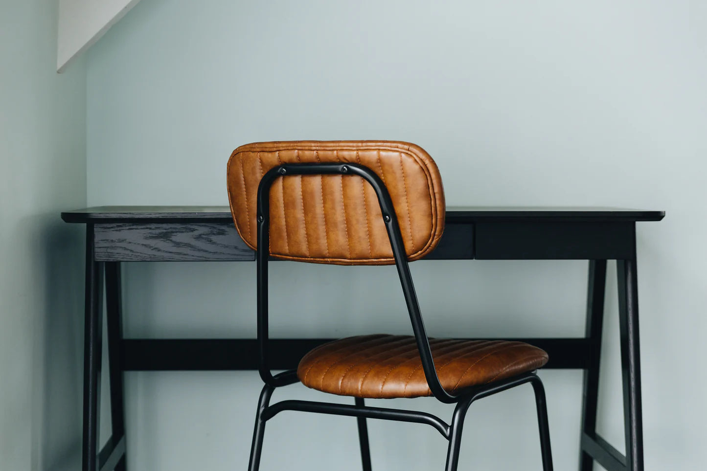 SAL Datsun Vintage Tan PU Dining Chair