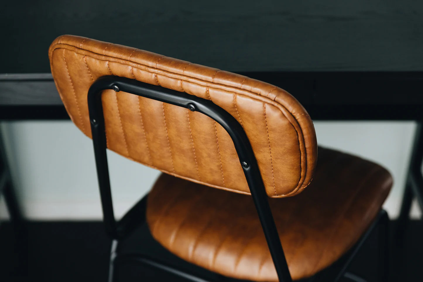 SAL Datsun Vintage Tan PU Dining Chair