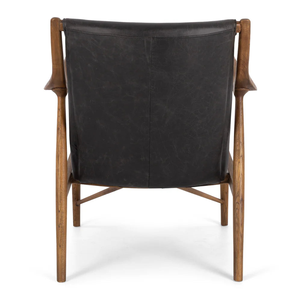 SAL Finn Leather Armchair Black