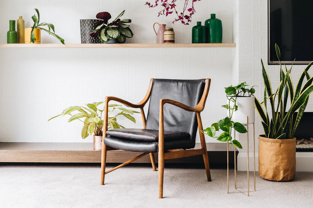 SAL Finn Leather Armchair Black