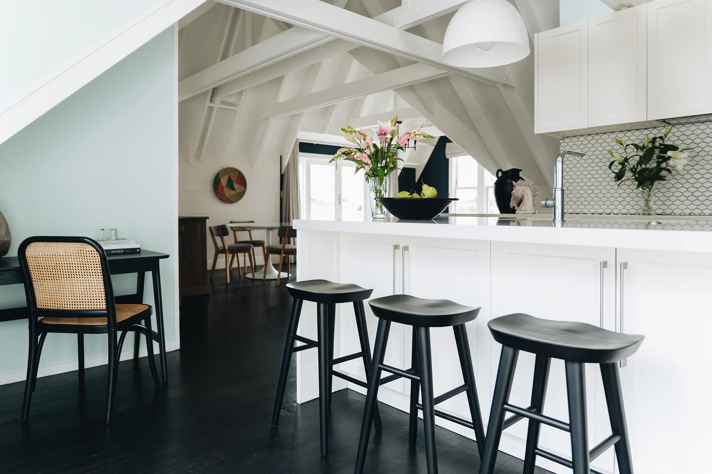 SAL Fuji Black Oak Bar Stool