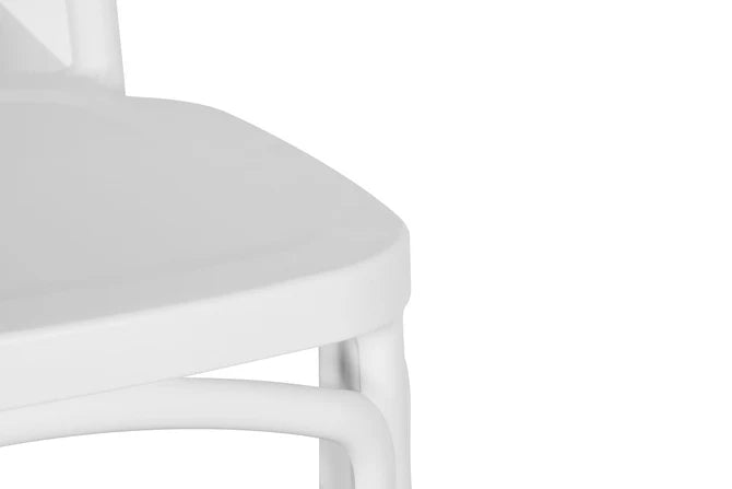 Gemelle White Dining Chair