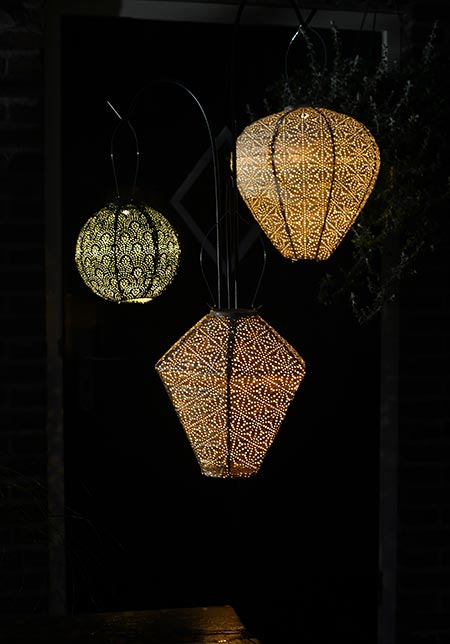 PAR Lantern Balloon 20cm Gold Mandela
