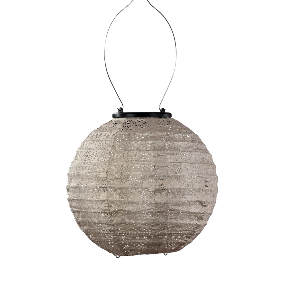 PAR Lantern Round 20cm Light Taupe Spectare