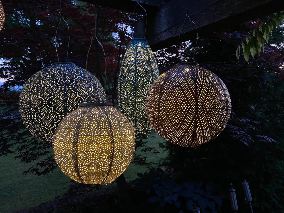 PAR Lantern Round 20cm Copper Sashiko