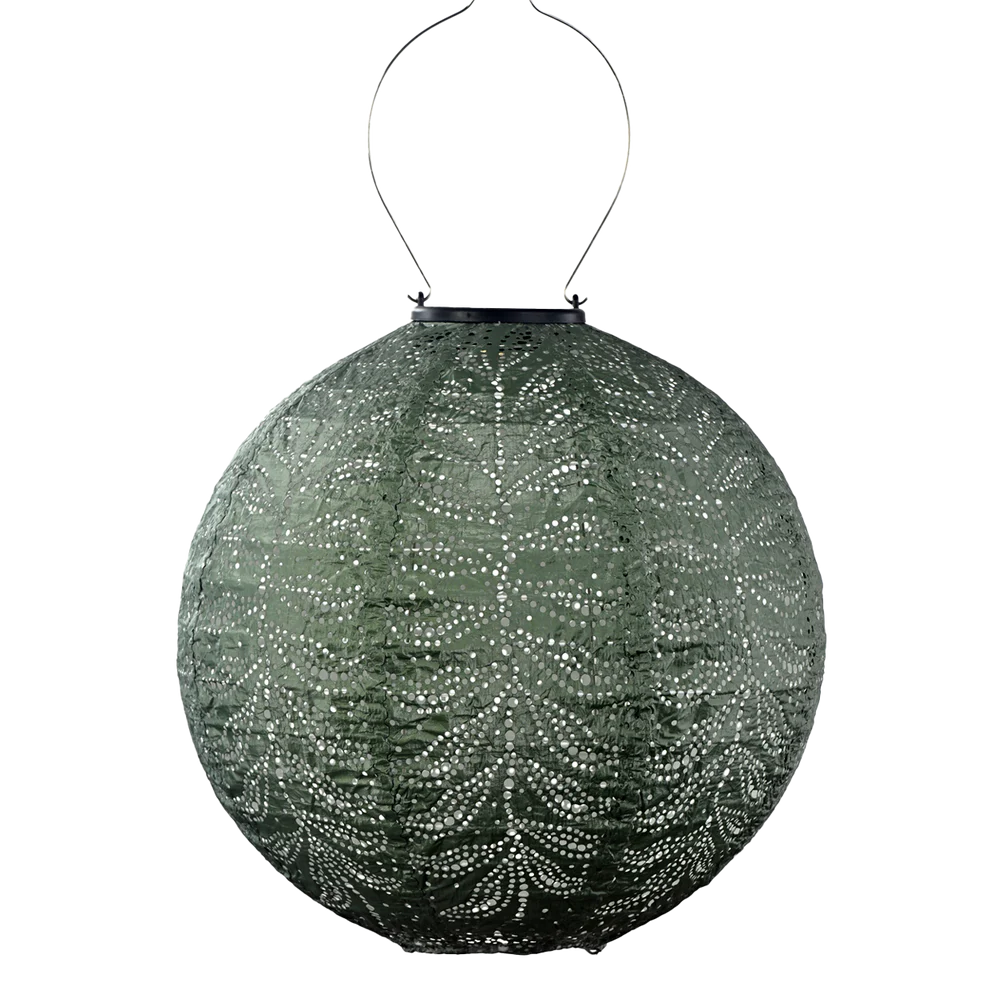 Lantern Round 30cm Sage Green Folia