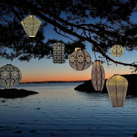 Lantern Round 40cm Green Fiore