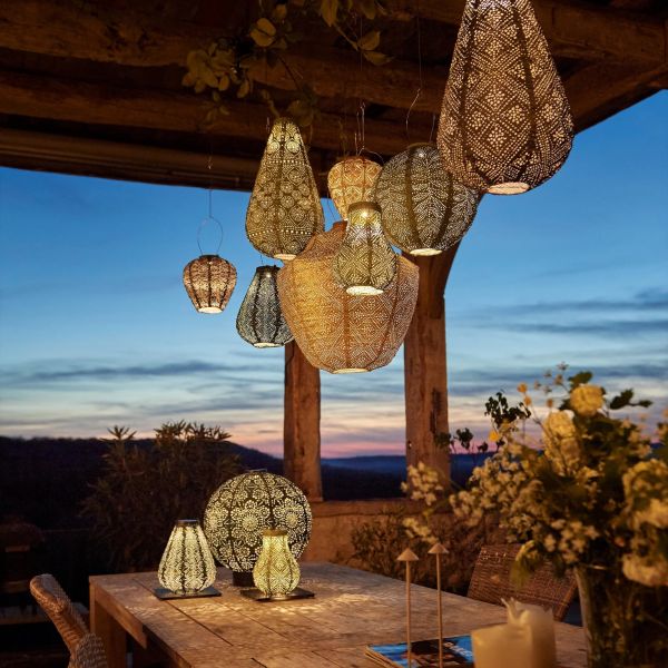 Lantern Round 40cm Green Fiore