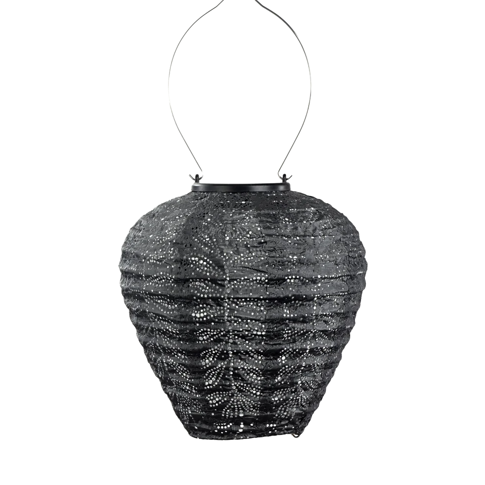 Lantern Balloon 20cm Dark Grey Folia