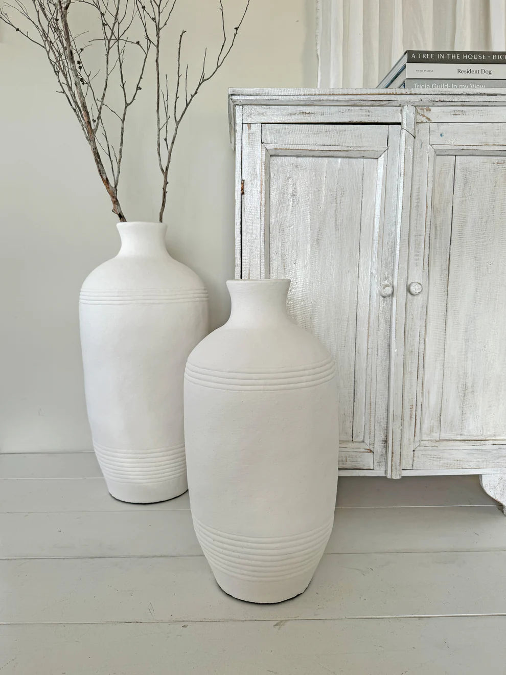 PAR Lombok Urn Bottle White Medium 54cm
