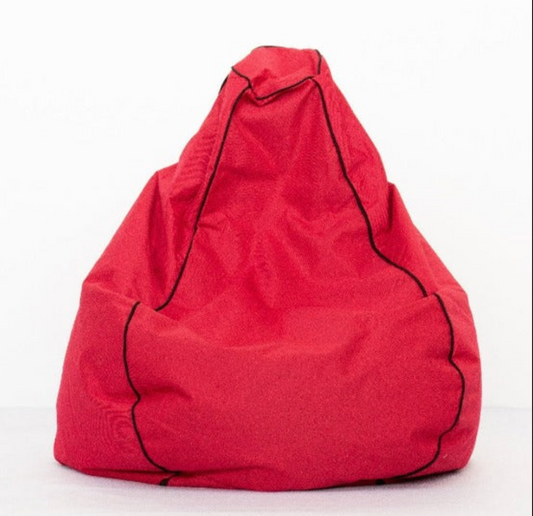 Red Canvas Bean Bag