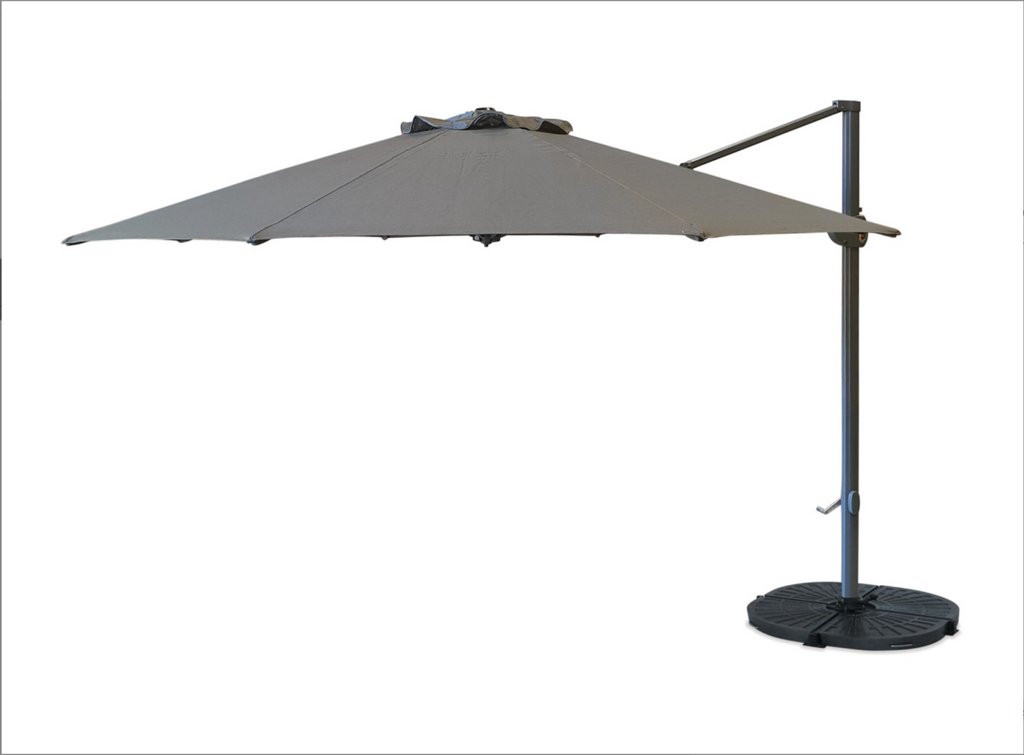 Tulip 3.3m Round Cantilever Umbrella Charcoal