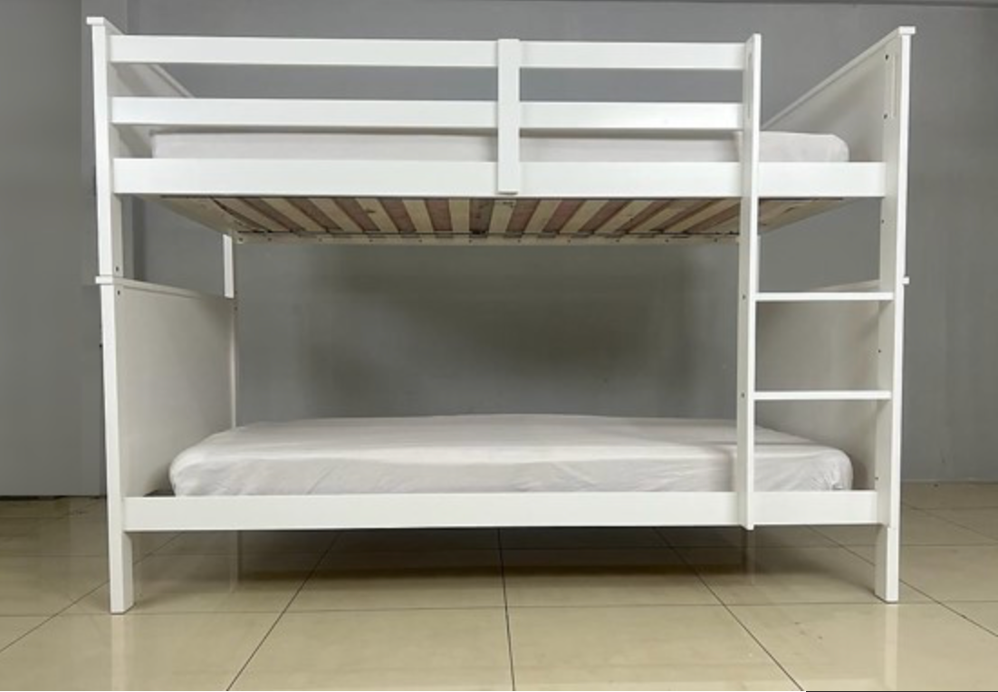 Ava White Single Bunk Set