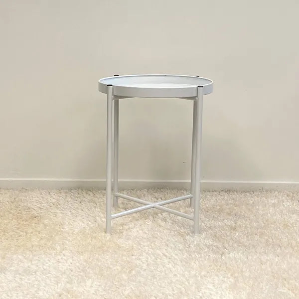 Sofia Round Side Table White