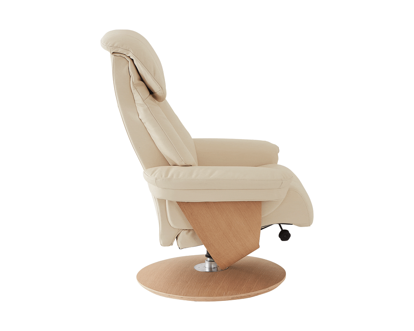 FR Alfredo Leather Prague Grey Recliner