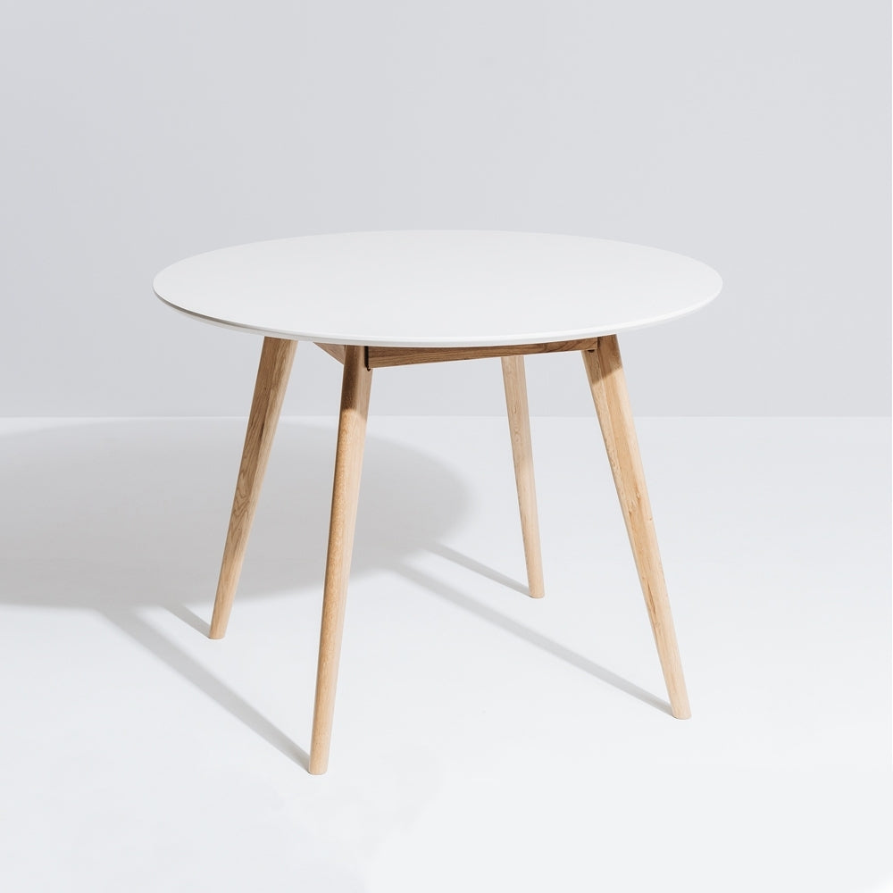 Radius 1m Round Dining Table (White Top)