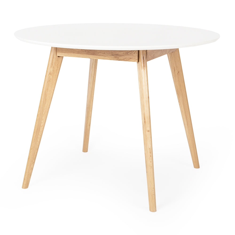 Radius 1m Round Dining Table (White Top)