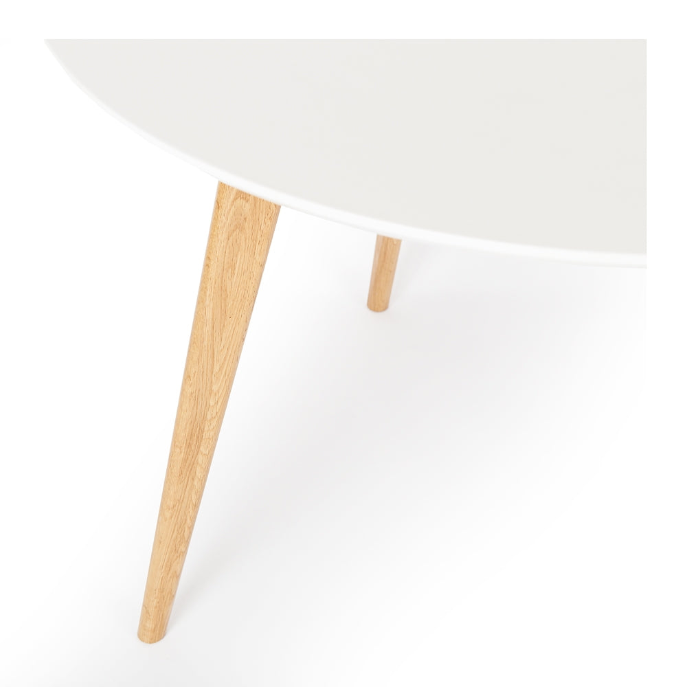 Radius 1m Round Dining Table (White Top)