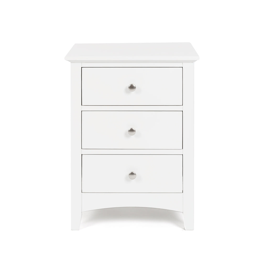 Jessica 3 Drawer Bedside Table