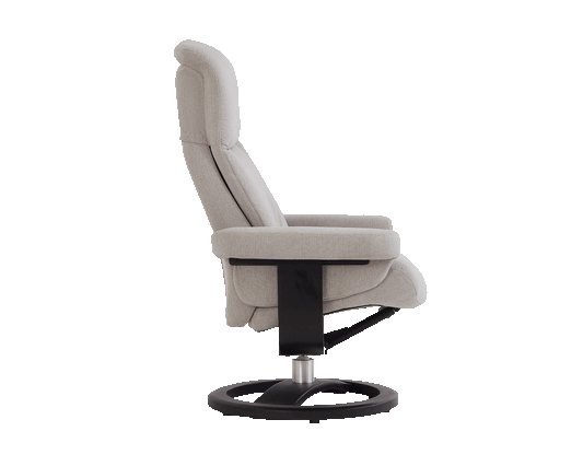 FR Kasai Leather Noir Black Recliner