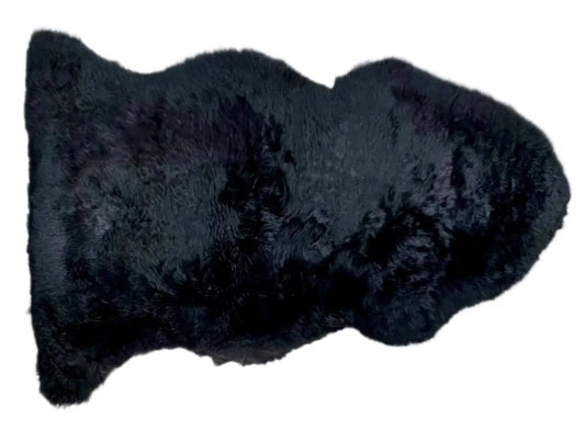 AUSKIN Long Wool Black Standard 100cm Rug