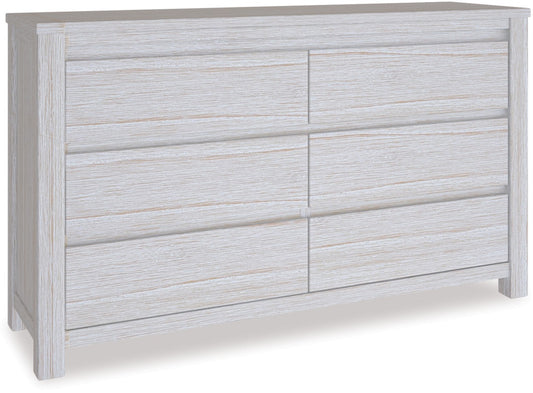 Coastal 6 Drawer Lowboy/Dresser