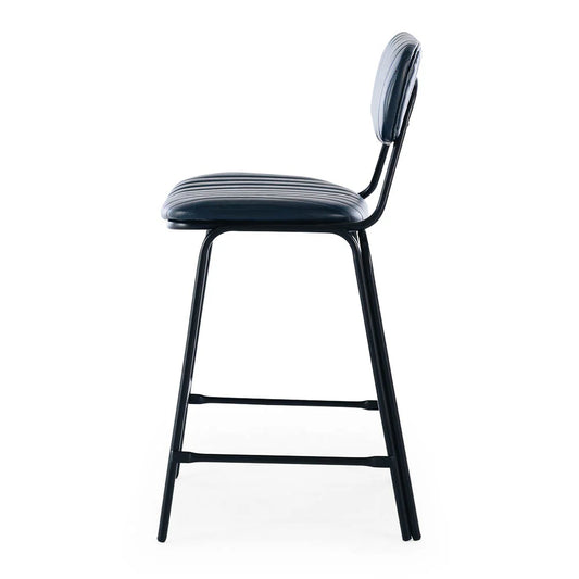 SAL Datsun Vintage Blue PU Bar Stool
