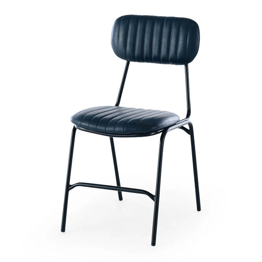 SAL Datsun Vintage Blue PU Dining Chair