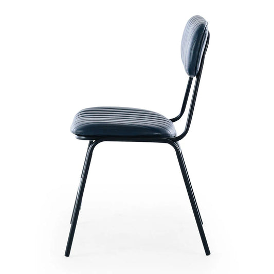 SAL Datsun Vintage Blue PU Dining Chair
