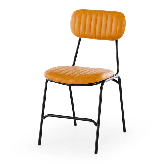 SAL Datsun Vintage Camel PU Dining Chair