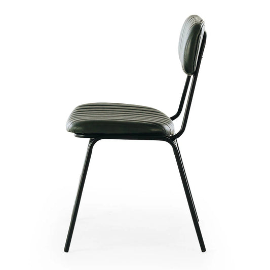SAL Datsun Vintage Green PU Dining Chair