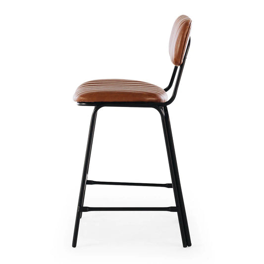 SAL Datsun Vintage Tan PU Bar Stool