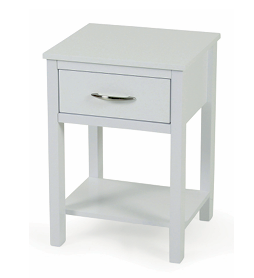 Galway 1 Drawer White Bedside