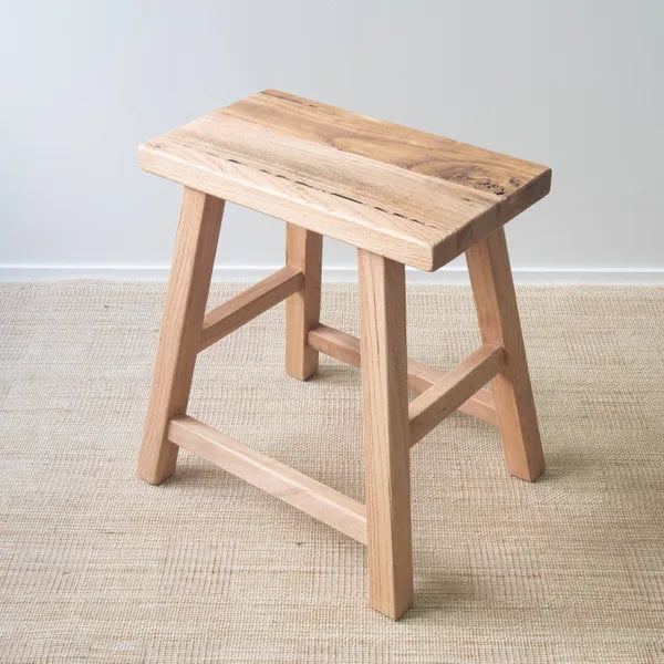 Heritage Elm Rectangle Stool