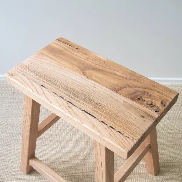 Heritage Elm Rectangle Stool