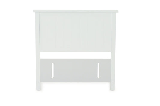 White Single/King Single Grooved Headboard