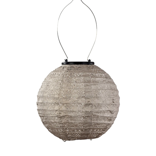 PAR Lantern Round 20cm Light Taupe Spectare