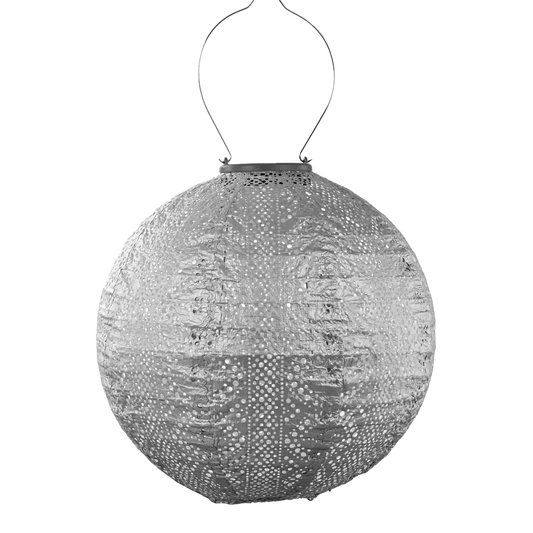 PAR Lantern Round 30cm Silver Lace